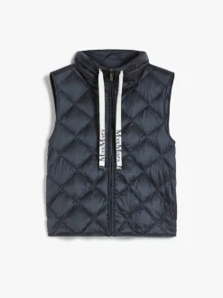 Water-repellent technical canvas gilet