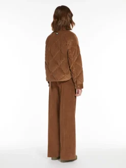 Water-repellent velvet padded jacket