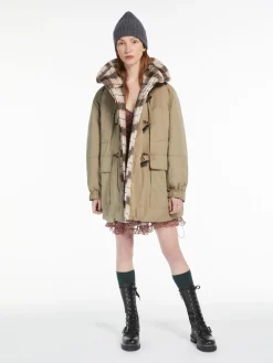 Water-resistant cotton parka