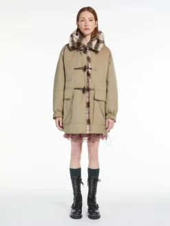 Water-resistant cotton parka