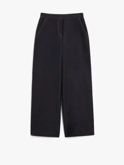 Wide jersey trousers