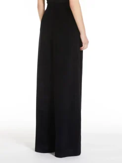 Wide-leg corduroy trousers