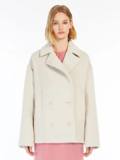 Wool and alpaca pea coat