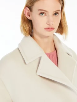 Wool and alpaca pea coat