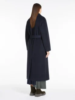 Wool and alpaca robe coat