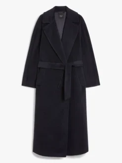Wool and alpaca robe coat
