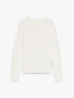 Wool and cashmere cable-knit jumper