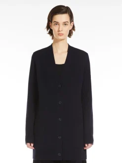 Wool and cashmere cardigan with sequins