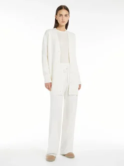 Wool and cashmere cardigan with sequins