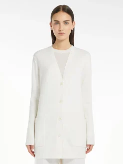 Wool and cashmere cardigan with sequins