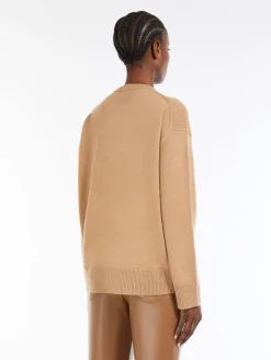 Wool and cashmere crew-neck sweater