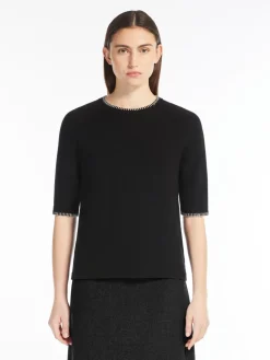 Wool and cashmere crew-neck jumper