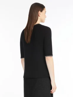 Wool and cashmere crew-neck jumper