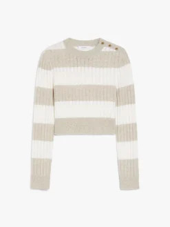 Wool and cashmere cropped jumper