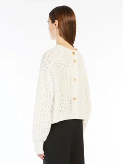 Wool and cashmere cropped jumper