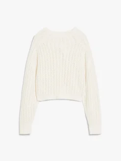 Wool and cashmere cropped jumper