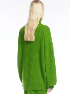 Wool and cashmere high-neck sweater