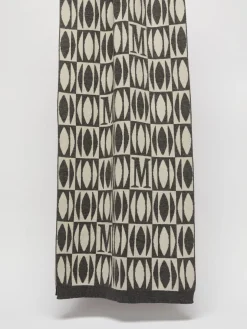 Wool and cashmere jacquard scarf