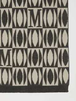 Wool and cashmere jacquard scarf