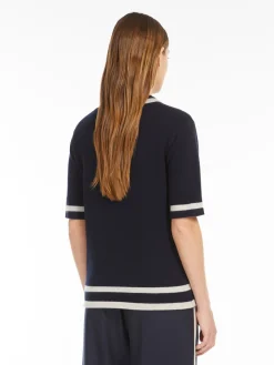Wool and cashmere jumper with intarsia