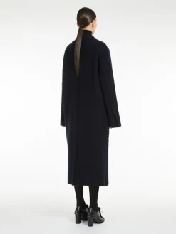 Wool and cashmere knit coat