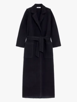 Wool and cashmere knit coat