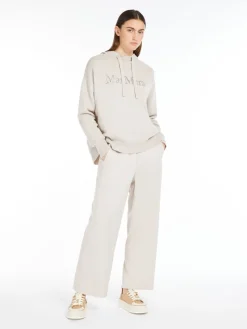 Wool and cashmere knit sweatshirt