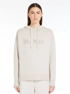 Wool and cashmere knit sweatshirt