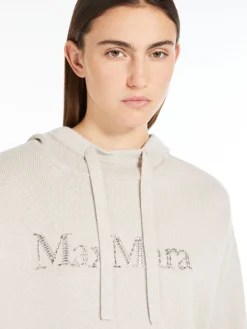 Wool and cashmere knit sweatshirt
