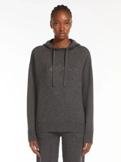 Wool and cashmere knit sweatshirt