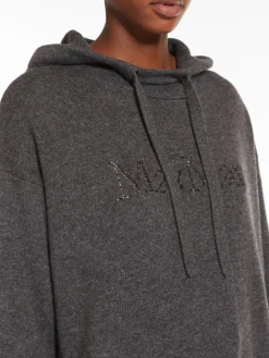 Wool and cashmere knit sweatshirt
