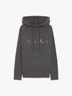 Wool and cashmere knit sweatshirt
