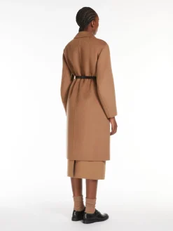 Wool and cashmere midi coat