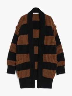 Wool and cashmere oversized cardigan