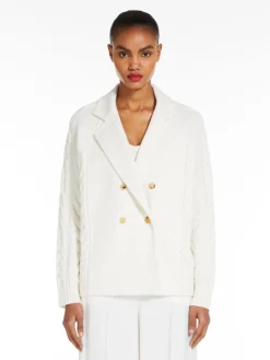 Wool and cashmere pea coat