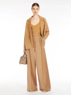 Wool and cashmere pea coat