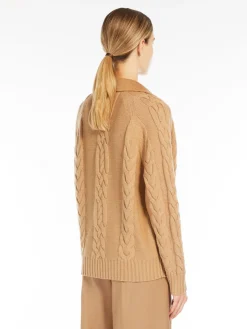 Wool and cashmere pea coat
