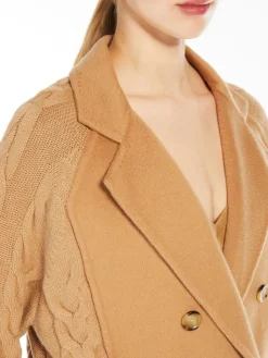 Wool and cashmere pea coat