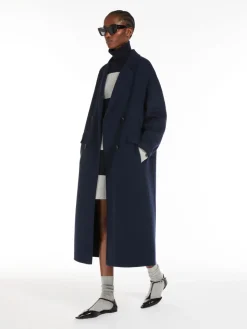 Wool and cashmere polo-neck dress