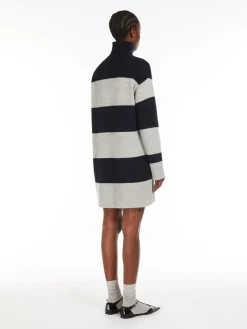 Wool and cashmere polo-neck dress