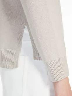 Wool and cashmere polo-neck sweater