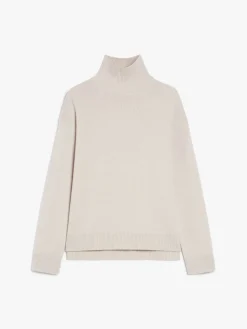 Wool and cashmere polo-neck sweater