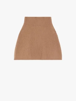 Wool and cashmere ribbed cape