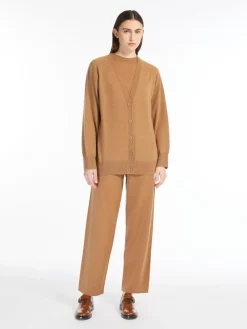 Wool and cashmere V-neck cardigan