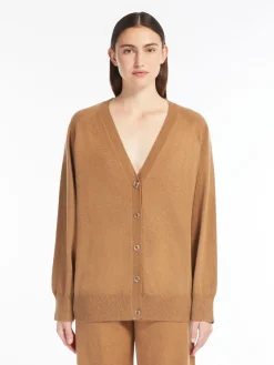 Wool and cashmere V-neck cardigan