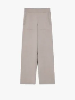 Wool and cashmere yarn trousers