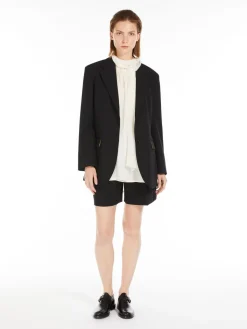 Wool and mohair shorts