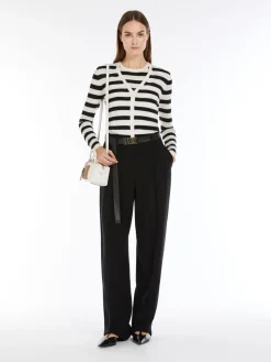 Wool and silk cardigan