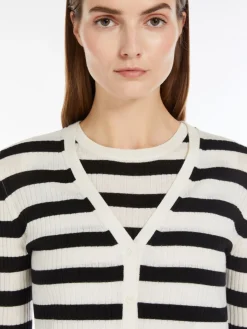 Wool and silk cardigan