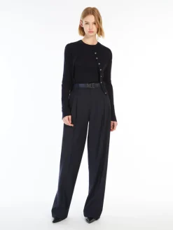 Wool and silk top